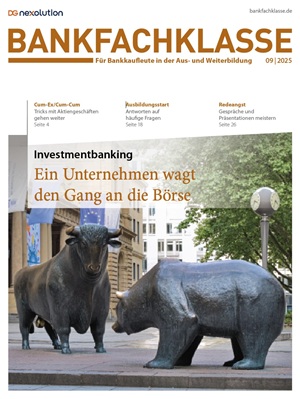 Cover der Bankfachklasse-Ausgabe Semptember 2025